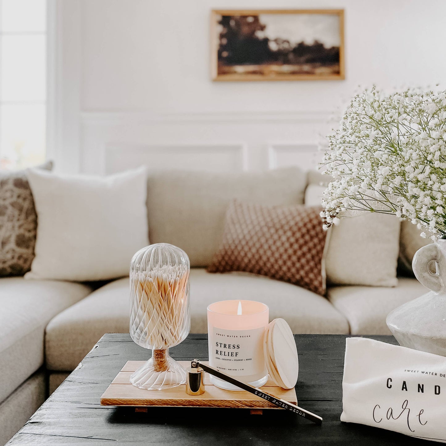 Stress Relief 11 oz Soy Candle - Vegan & Cruelty Free