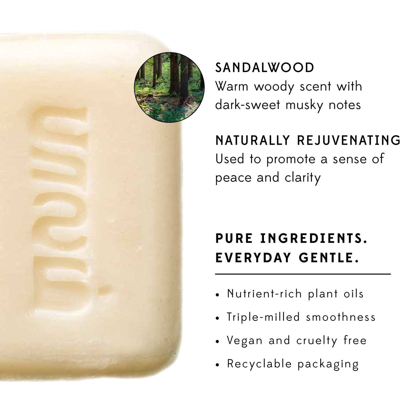 Sandalwood Soap - Vegan & Cruelty Free