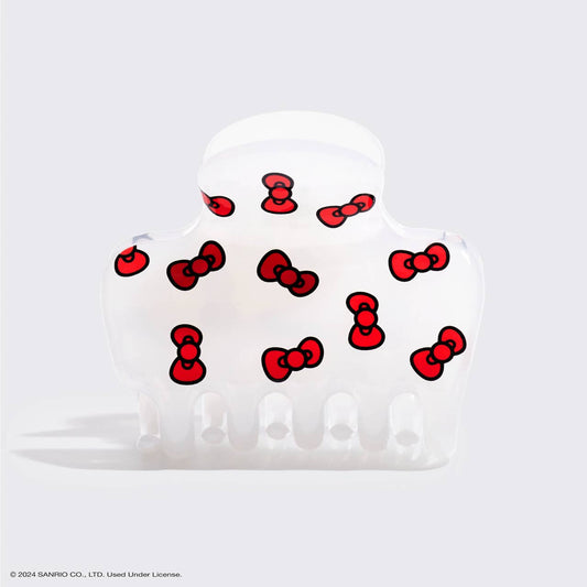 Hello Kitty x Kitsch Recycled Puffy Claw Clip- Kitty Bows - The Envy Co