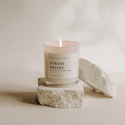 Stress Relief 11 oz Soy Candle - Vegan & Cruelty Free