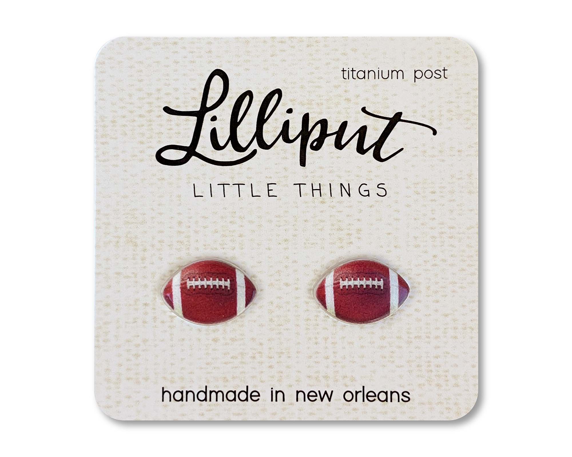 Football Earrings - The Envy Co