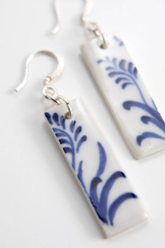 Hand-Painted Ceramic Earrings