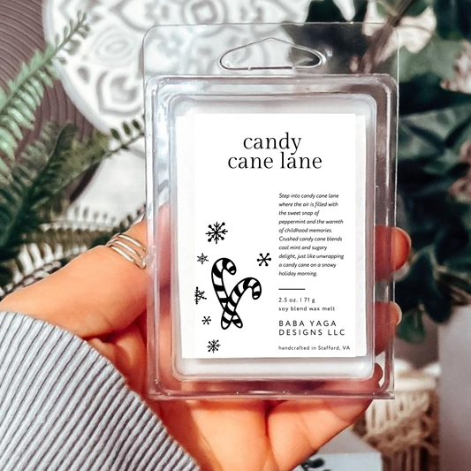 Candy Cane Lane Wax Melts - Christmas Peppermint