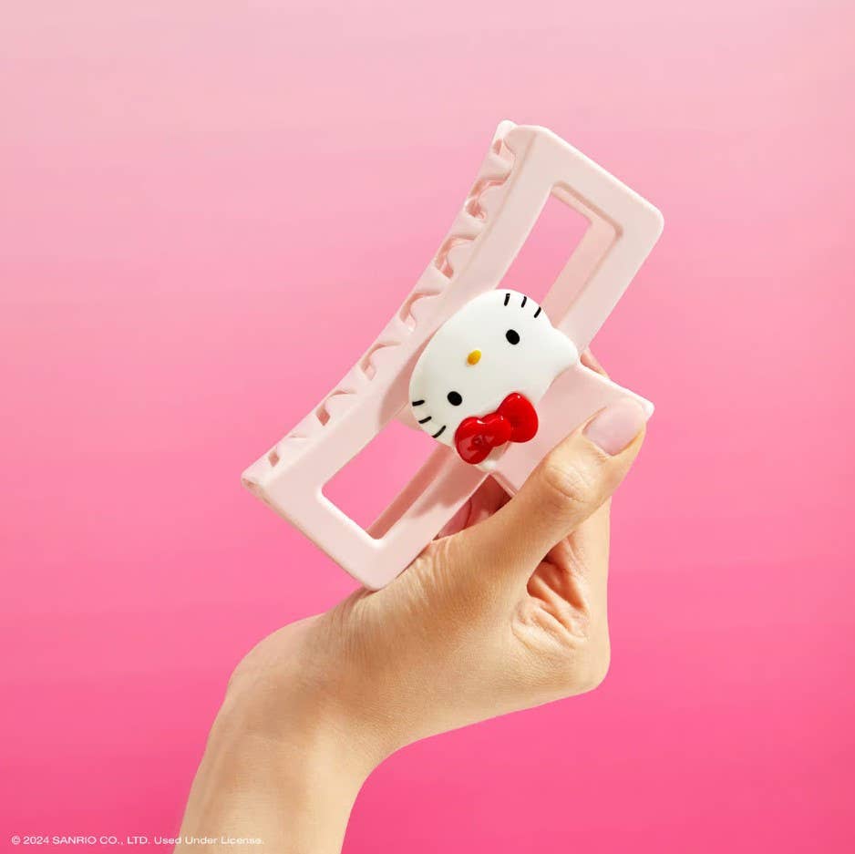 Hello Kitty x Kitsch Recycled Jumbo Open ClawClip-Kitty Face - The Envy Co