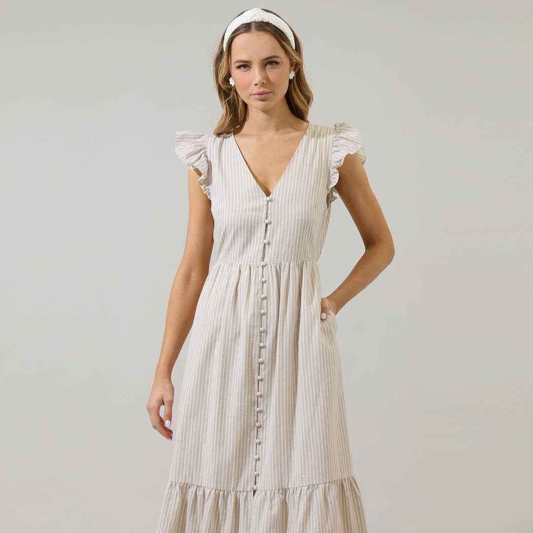 Sandy Striped Evianna Dress