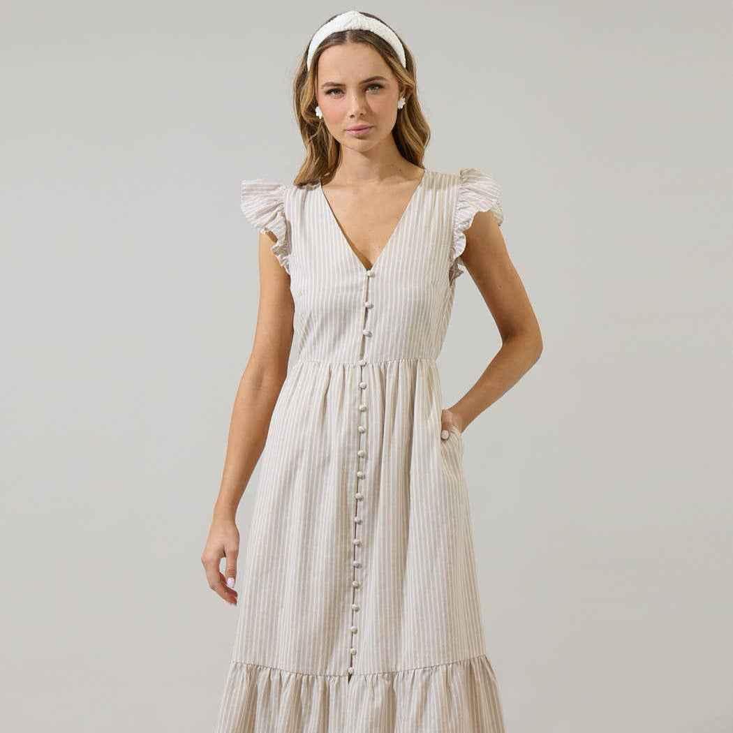 Sandy Striped Evianna Dress