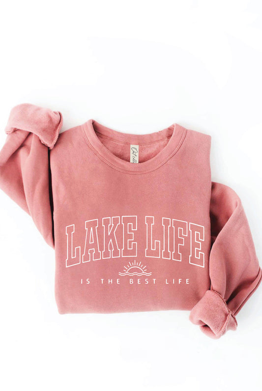 Lake Life Sweatshirt | The Envy Co - mauve sweatshirt - lake life - summer evening sweater - super soft sweatshirt. - unisex lake life sweatshirt - lake life