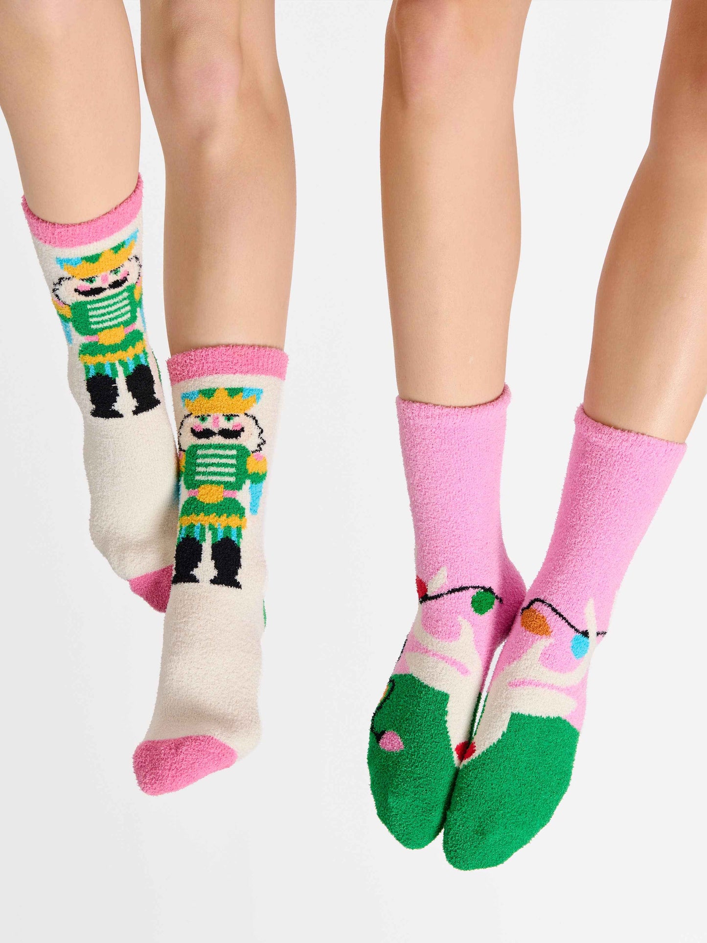Festive Pin Reindeer Socks