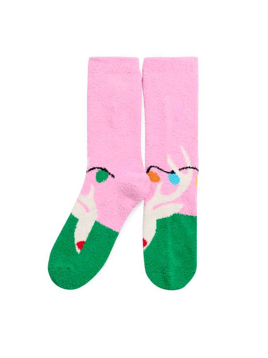 Festive Pin Reindeer Socks - The Envy Co