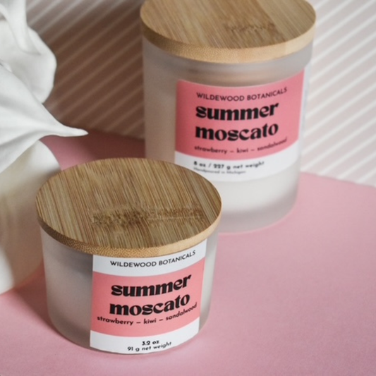 Mini Summer Moscato Soy Candle 3oz