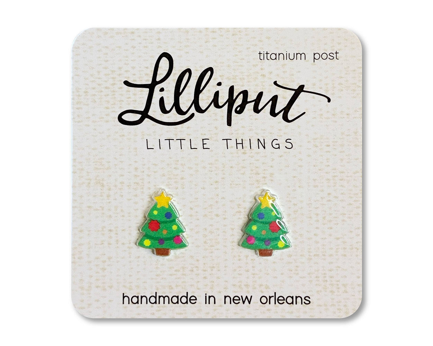 Christmas Tree Earrings - The Envy Co