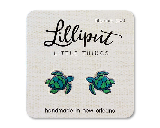 Sea Turtle Earrings - The Envy Co