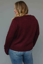 Wine Weather Sweater - Winery Geneva OH - Wine - Wine Apparel - Geneva OH - Wine Country - Napa Vineyards Outfit - Sweater Weather - Fall Sweater - Woman's Clothing, Lake County OH - Woman's Clothing Boutique - The Envy Co, Painesville OH