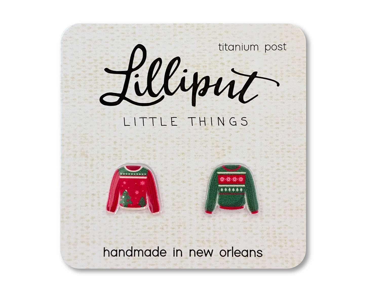 Christmas Ugly Sweater Earrings - The Envy Co