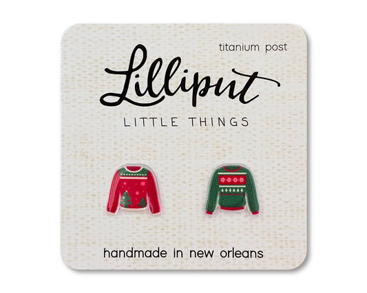 Christmas Ugly Sweater Earrings - The Envy Co