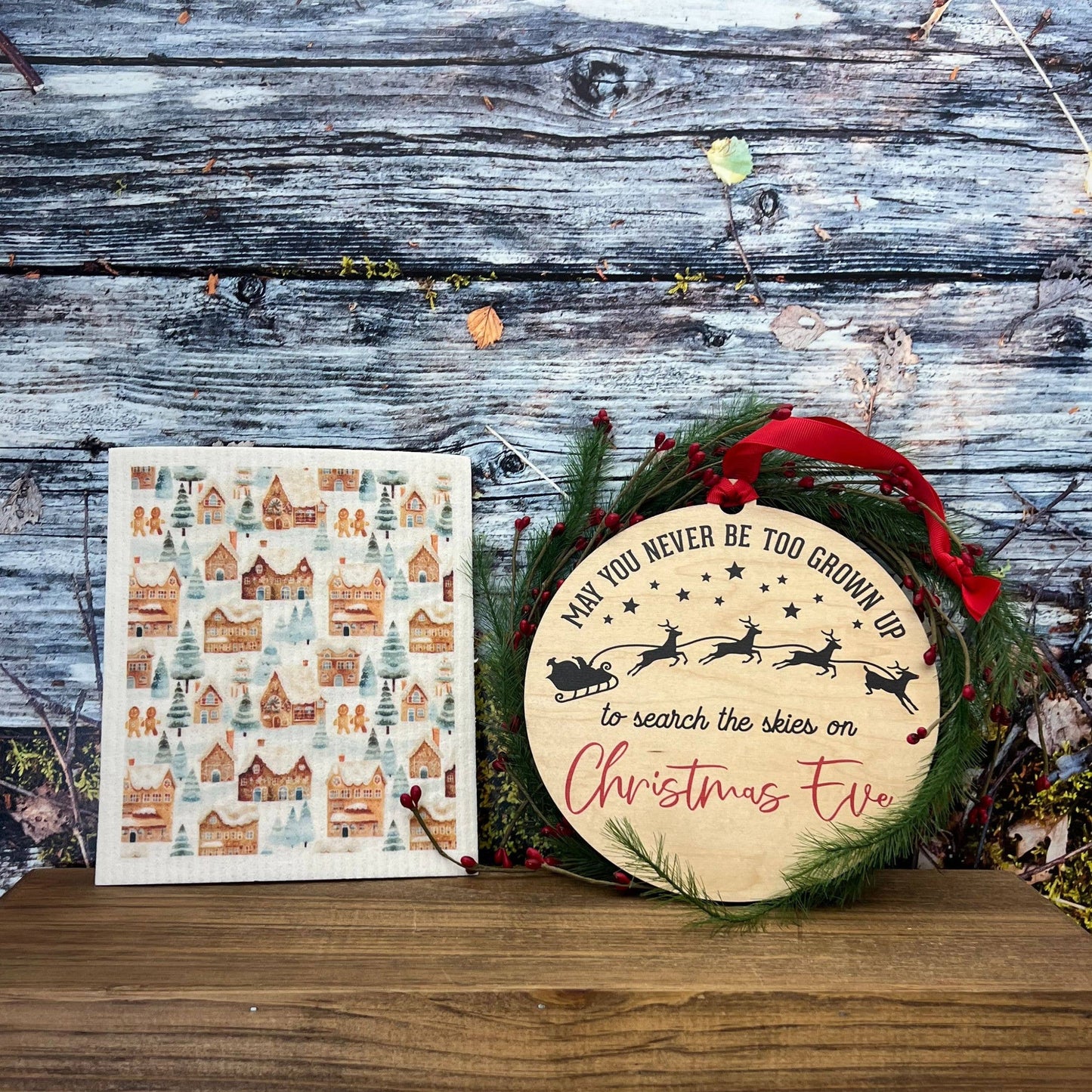 Gingerbread Village Swedish Dishcloths