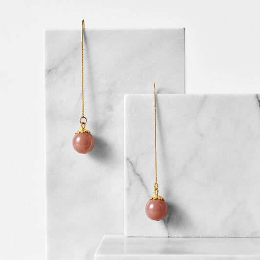 Rosebud Threader Earrings