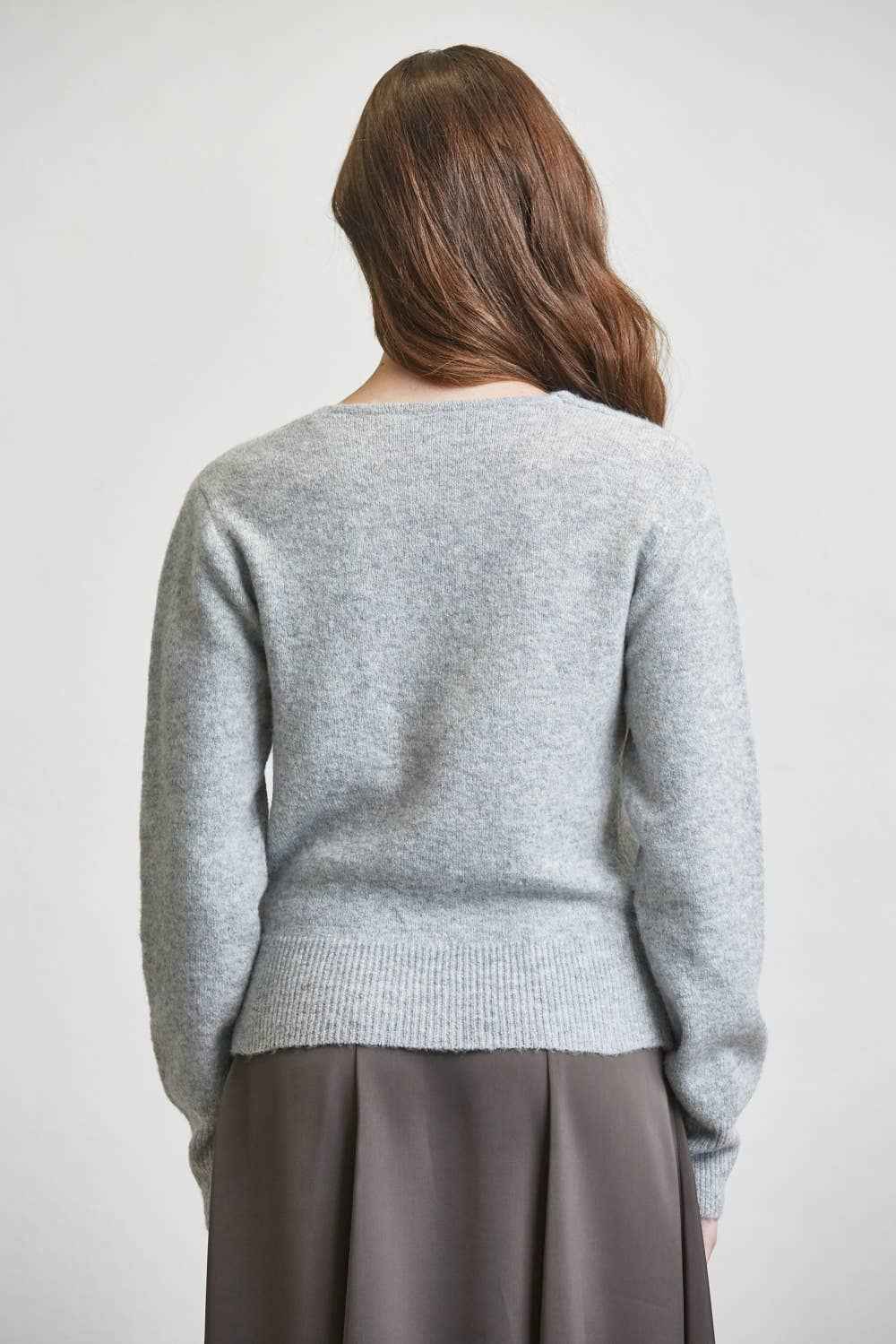 Soft Knit Wrap Tie Sweater Top