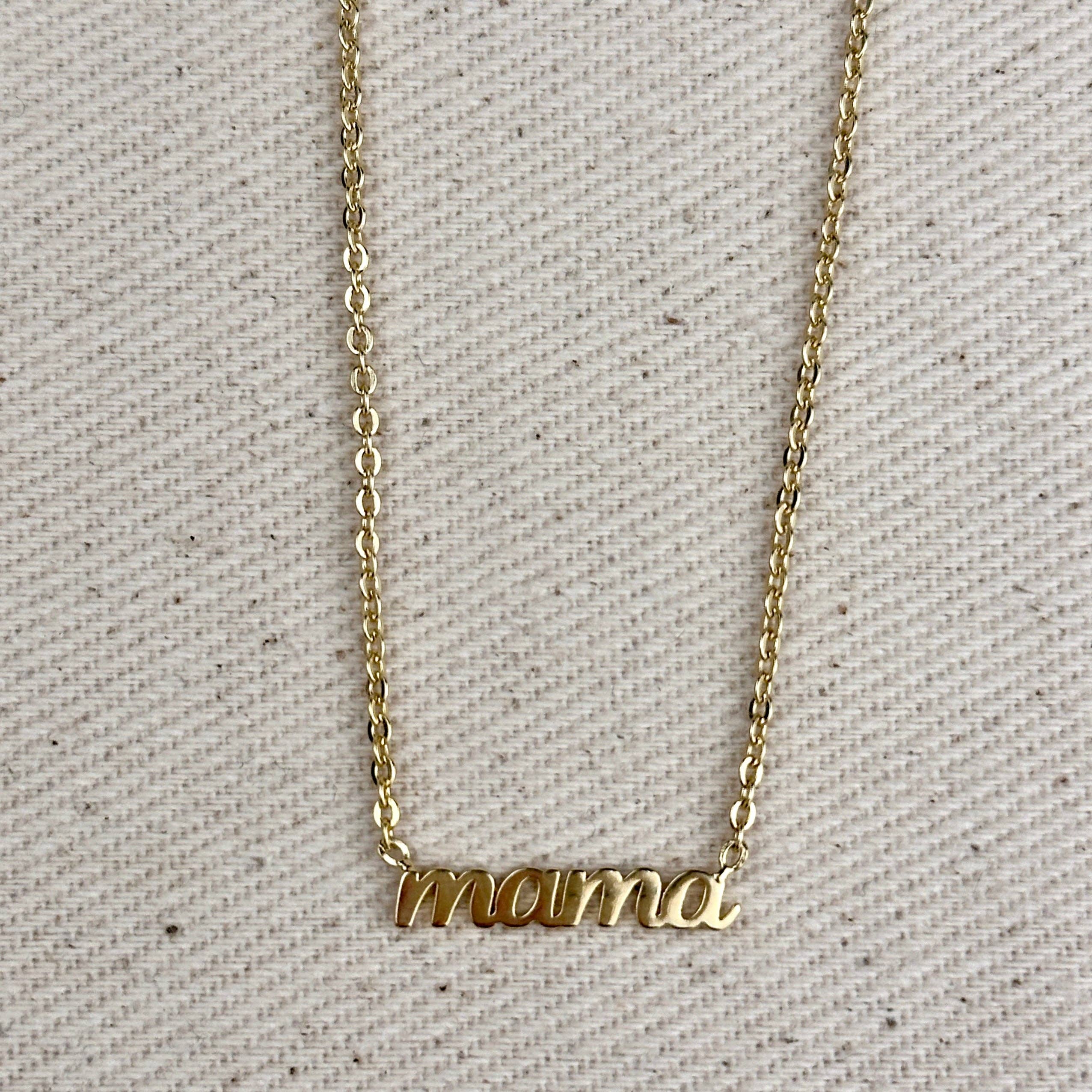 18k Gold Filled Mama Necklace - The Envy Co