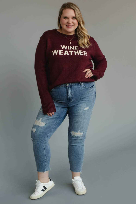 Wine Weather Sweater