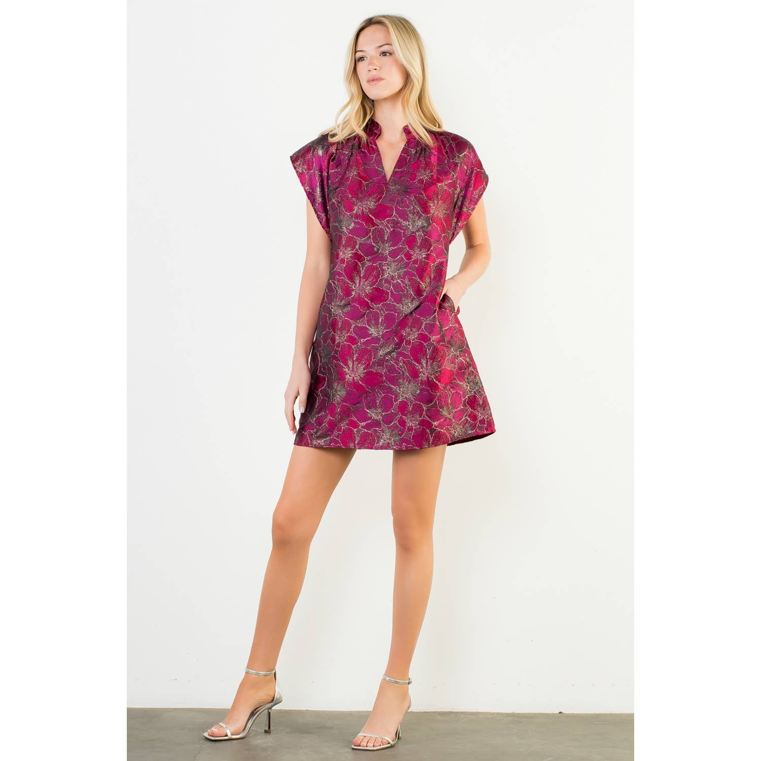 Crimson Bloom Dress - The Envy Co