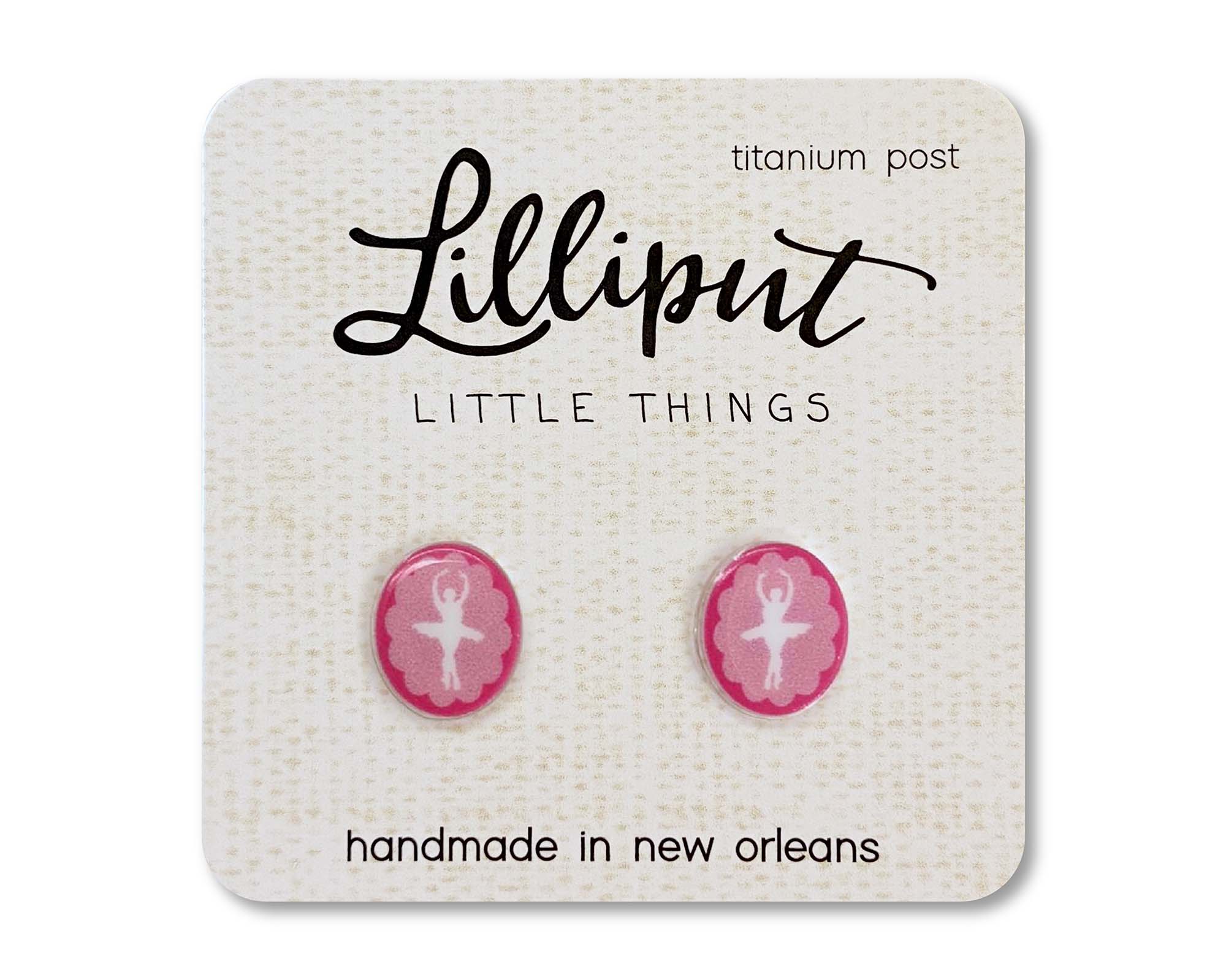 Ballerina Cameo Earrings - The Envy Co