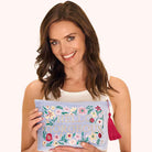 Velvet Zip Pouch - Hello Gorgeous - Denim