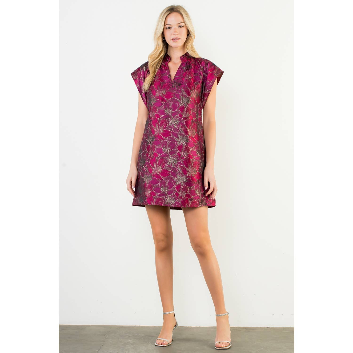 Crimson Bloom Dress - The Envy Co