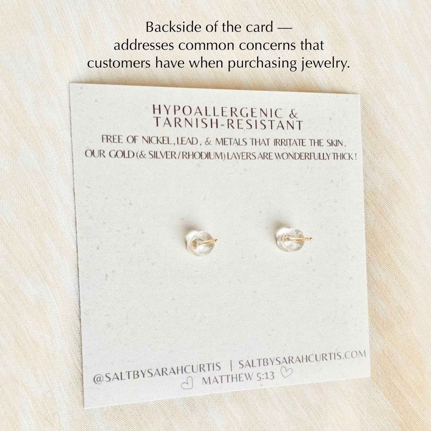 HOLLY-DAY STUDS | holly stud earrings | Christmas jewelry