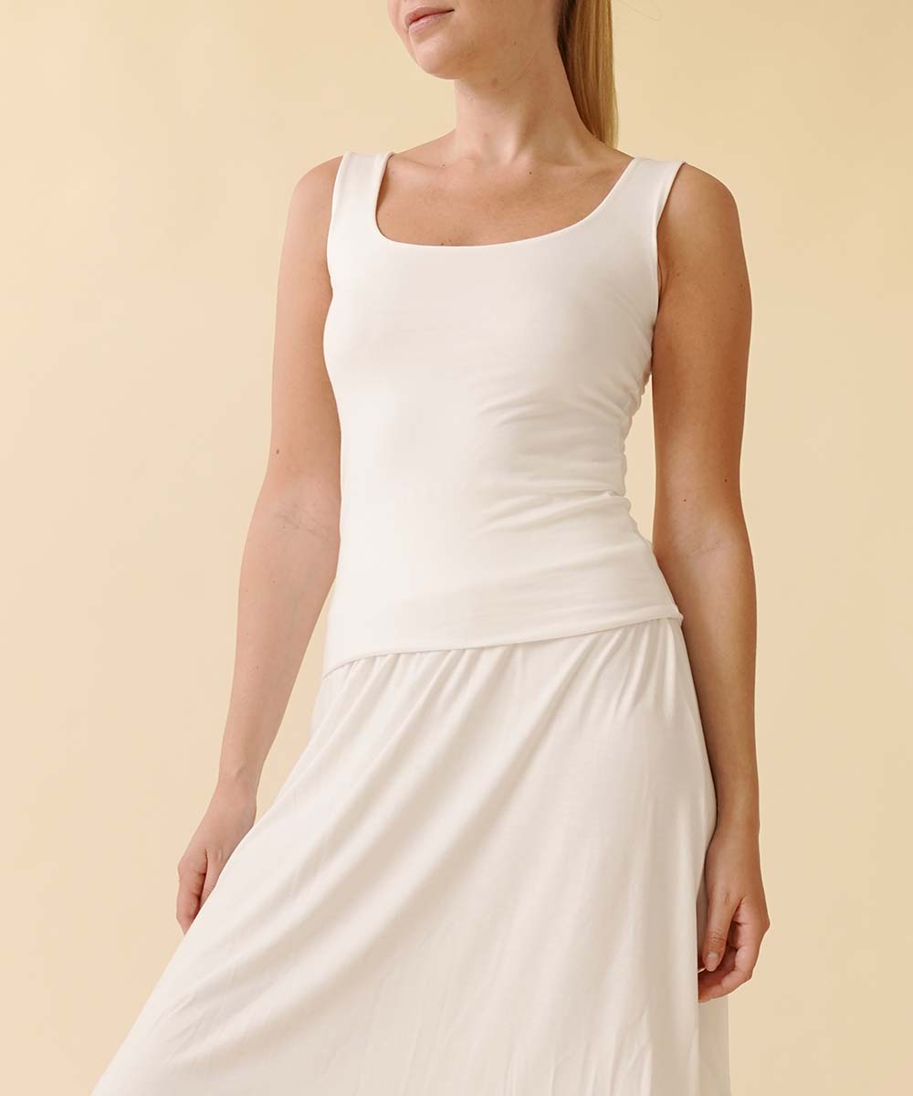 Bamboo Tank Top - The Envy Co - Shop The Envy Co - Bamboo top - Organic Materials - Bamboo material - Top - Woman's Top - Woman's Tank Top - Neutral Color Woman's Top - Eco Friendly Materials - Woman's Tank Top - Woman's Bamboo Tank Top