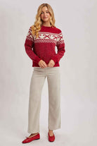 FESTIVE HOLIDAY KNIT SWEATER