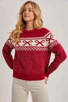 FESTIVE HOLIDAY KNIT SWEATER
