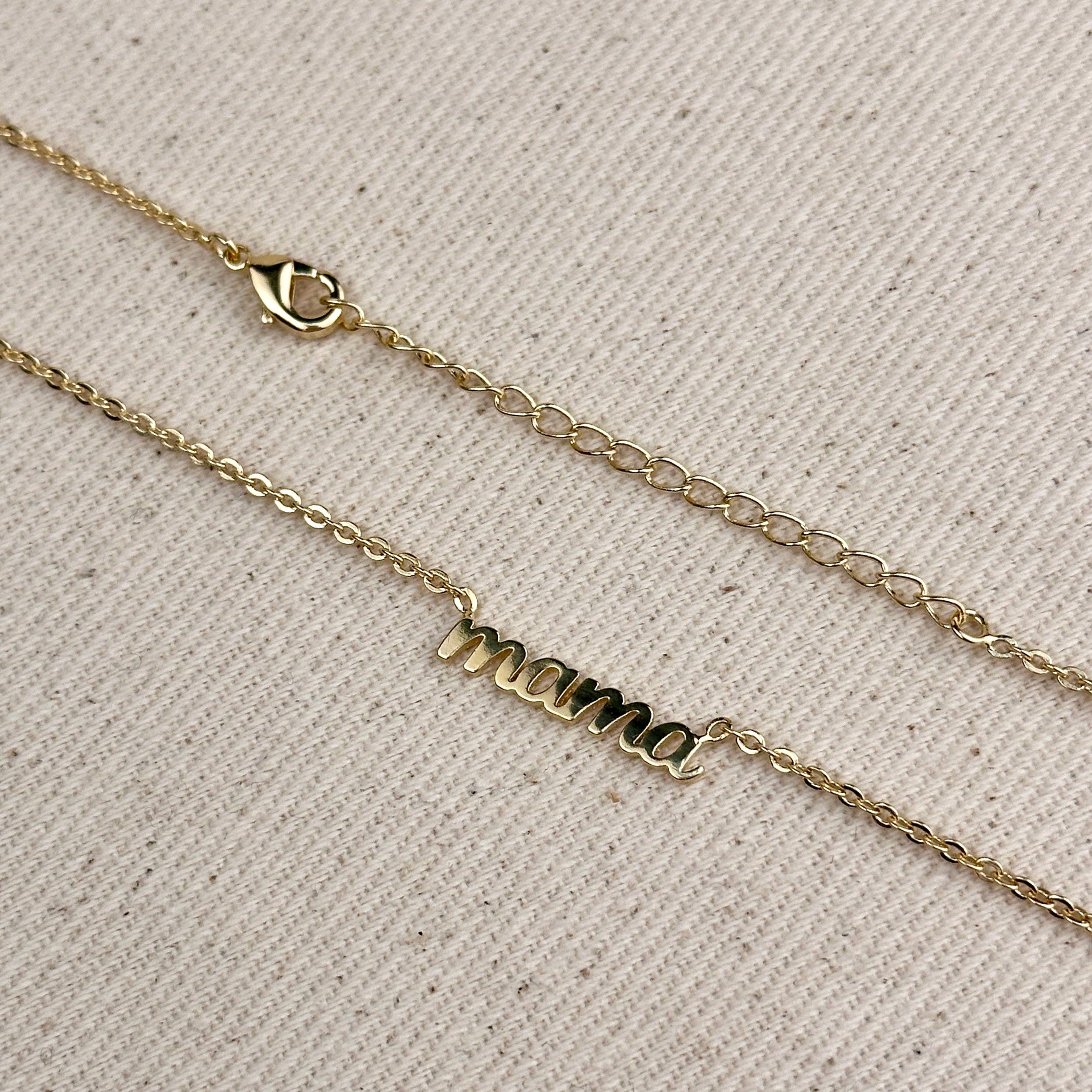 18k Gold Filled Mama Necklace - The Envy Co