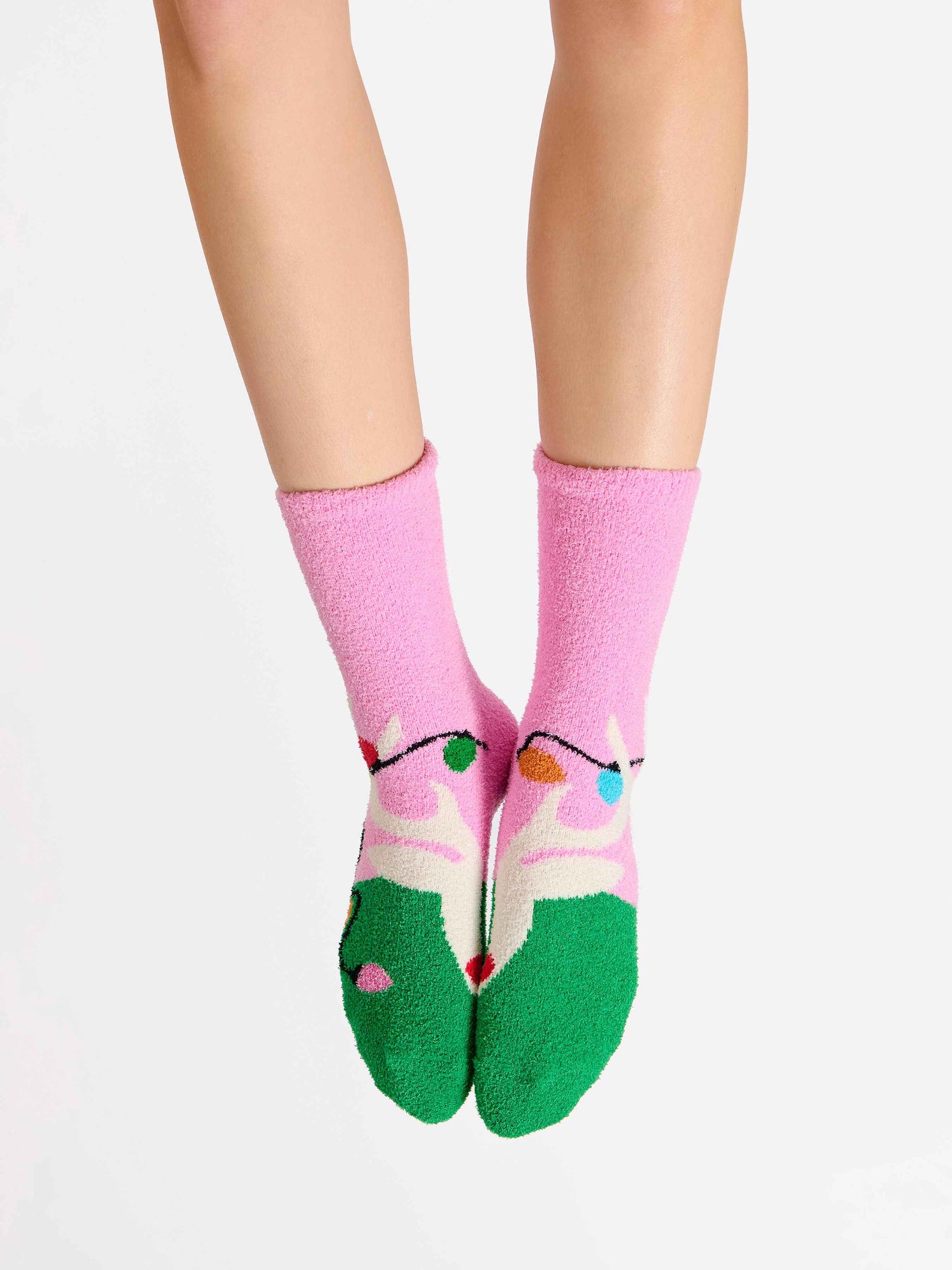 Festive Pin Reindeer Socks