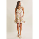 Floral Halter Mini Dress - The Envy Co