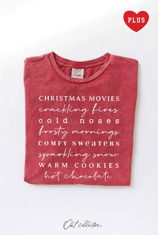 WINTER WORDS Plus Mineral Graphic Top