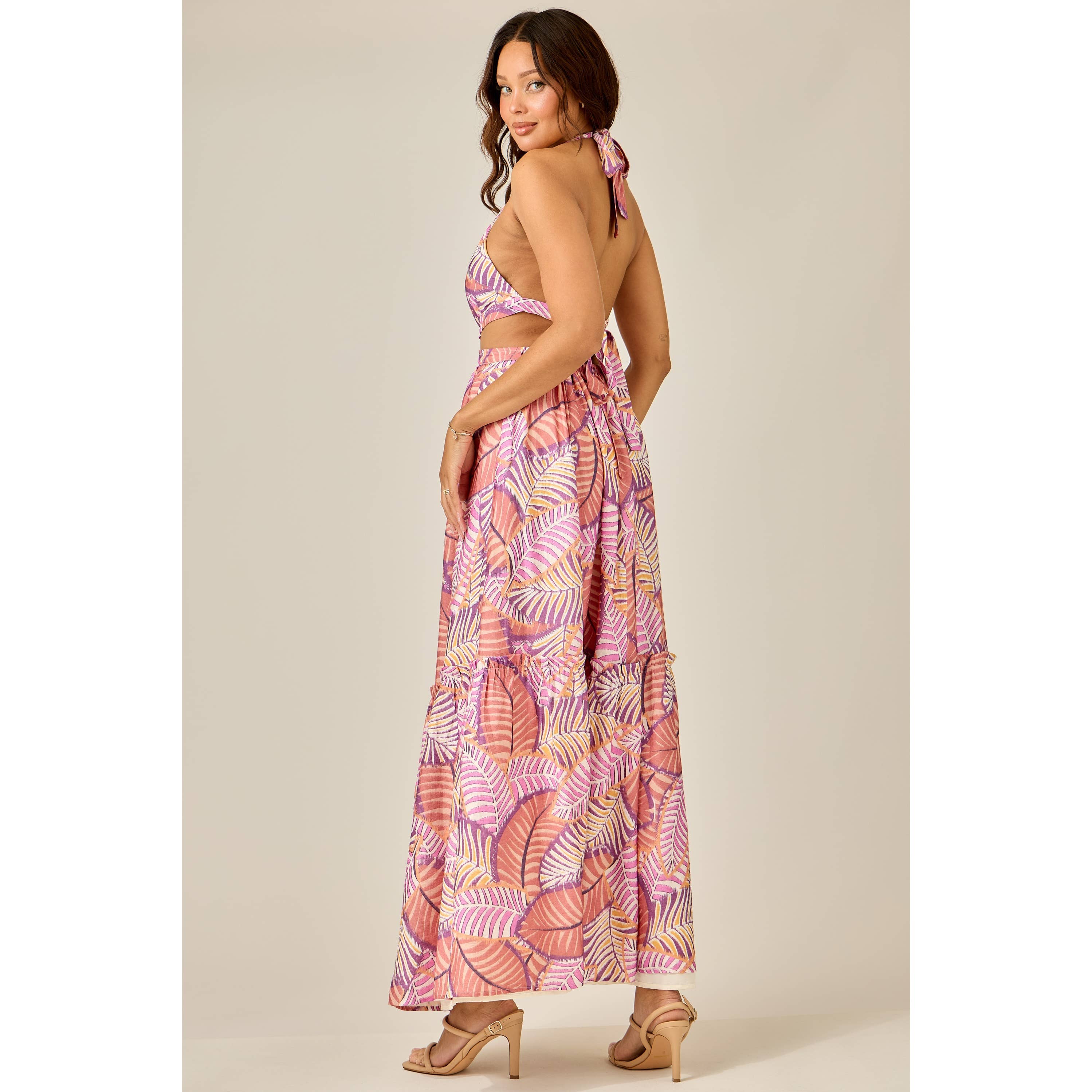 Sunset Palms Maxi Dress - The Envy Co