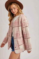 SNAP BUTTON UP ROUND NECK JACKET