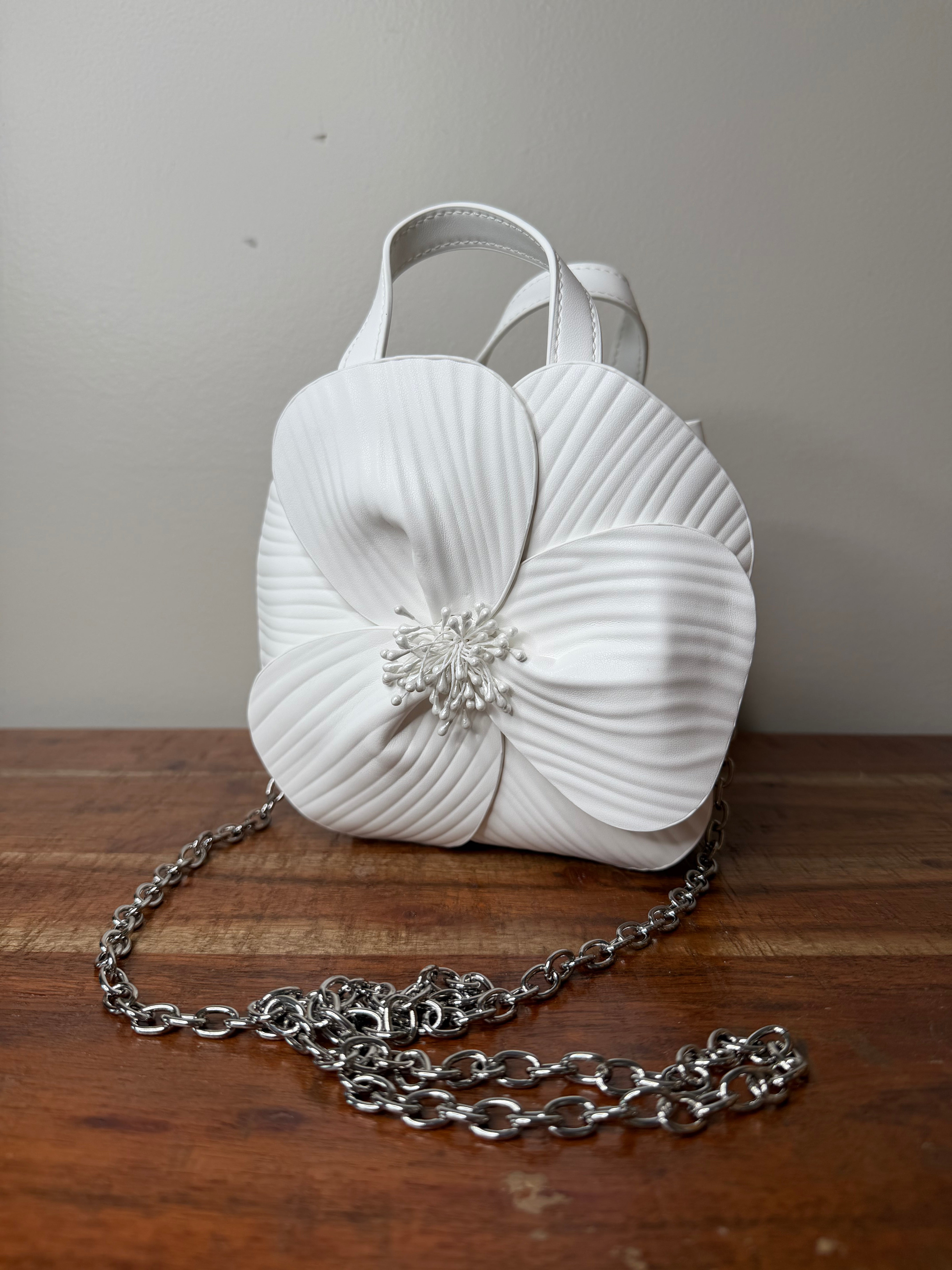 Monroe Flower Bag - Recycled Vegan Leather - The Envy Co