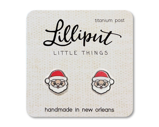 Santa Claus Earrings // Christmas Earrings - The Envy Co