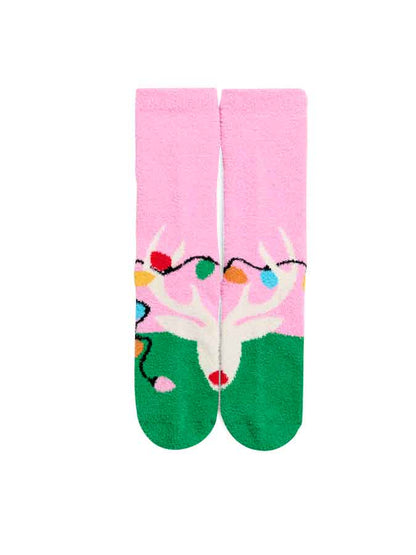 Festive Pin Reindeer Socks - The Envy Co