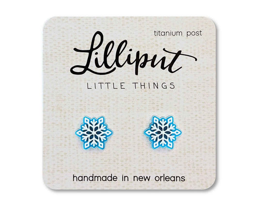 Snowflake Earrings // Stocking Stuffer