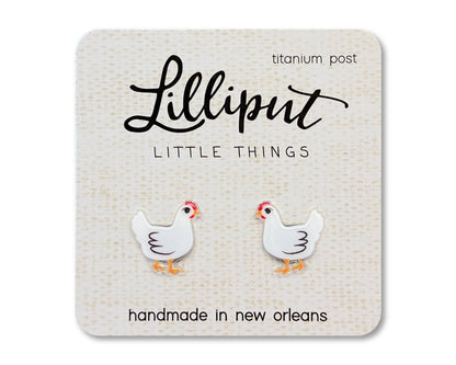 Chicken Earrings // Funny Gift - The Envy Co