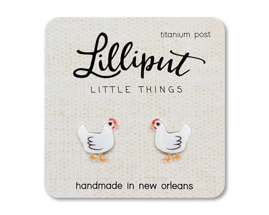Chicken Earrings // Funny Gift - The Envy Co