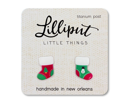 Christmas Stocking Earrings - The Envy Co