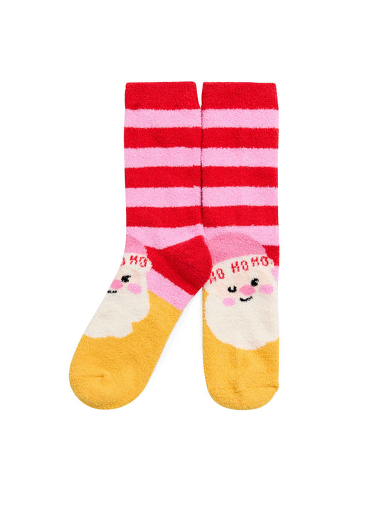 Festive Santa Socks