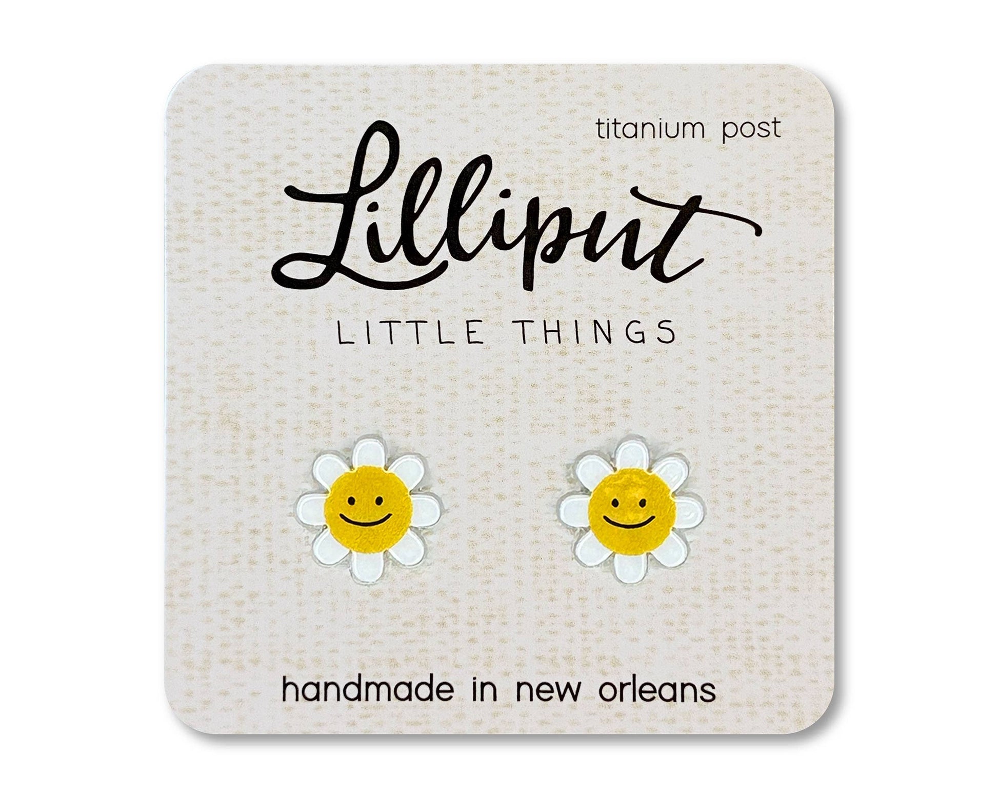 Happy Daisy Earrings // Smiling Daisy Earrings - The Envy Co