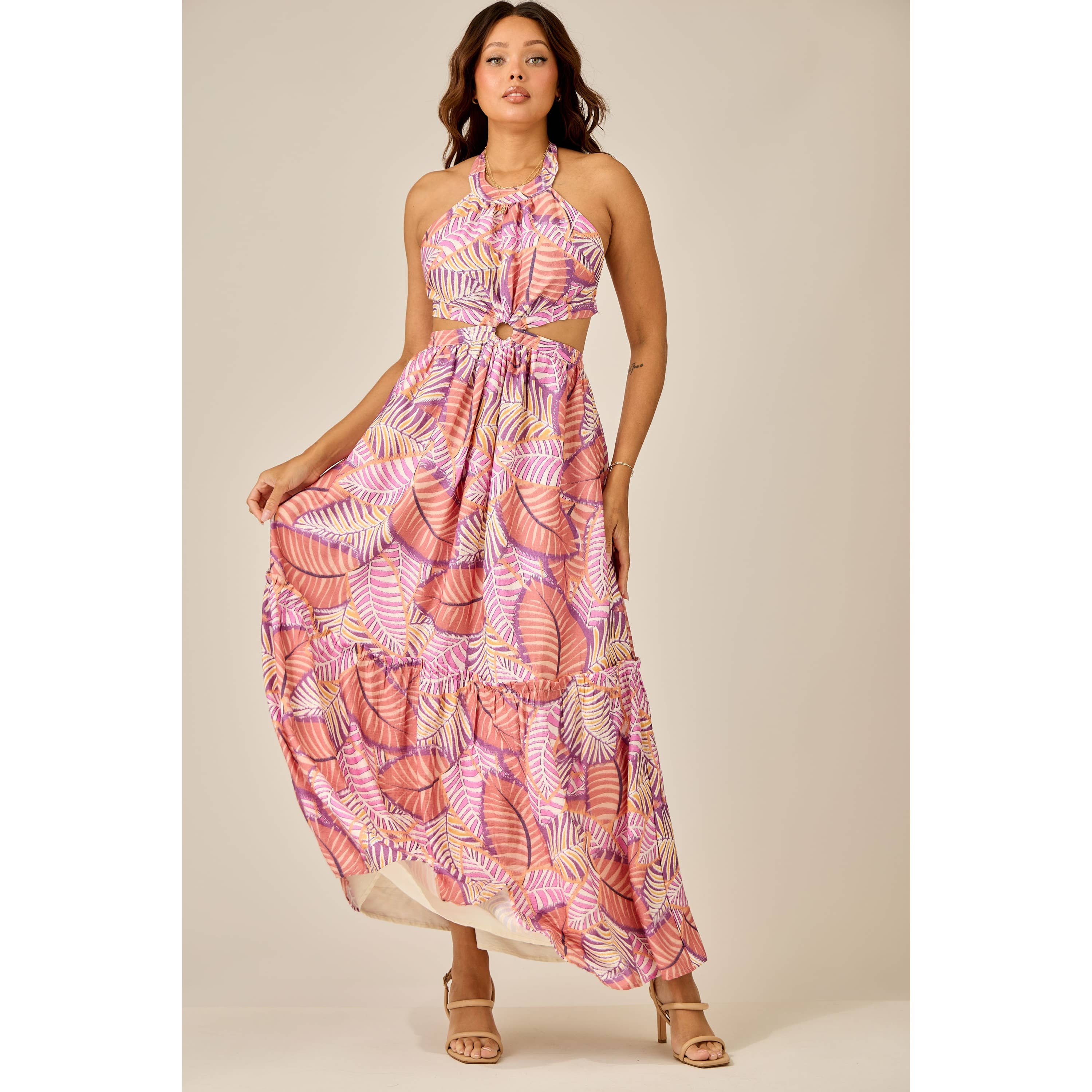 Sunset Palms Maxi Dress - The Envy Co
