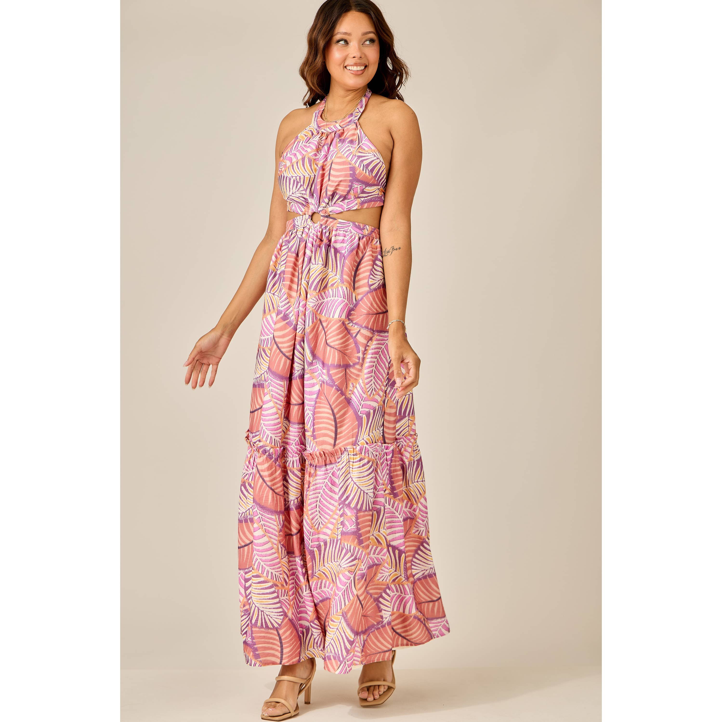 Sunset Palms Maxi Dress - The Envy Co