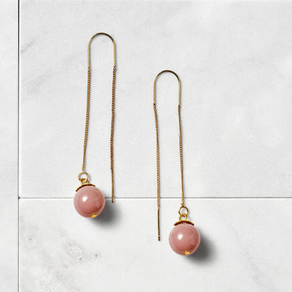 Rosebud Threader Earrings